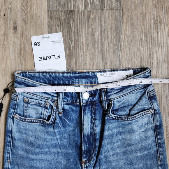 NWT RAG & BONE HIGH-RISE ANKLE FLARE - Picture 5 of 14